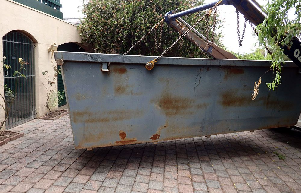 One of our skips being delivered to a customer